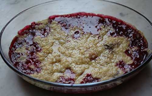 Crumble aux cerises