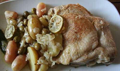 Cuisse de dinde en tajine et pommes de terre nouvelles