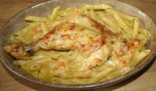 Cuisse de poulet à la Gaston Gérard au fromage à raclette