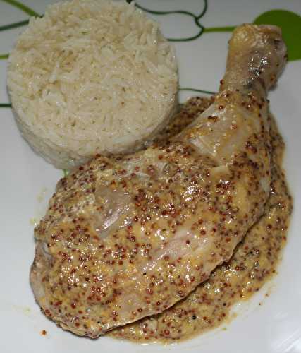 Cuisse de poulet à la moutarde de Meaux