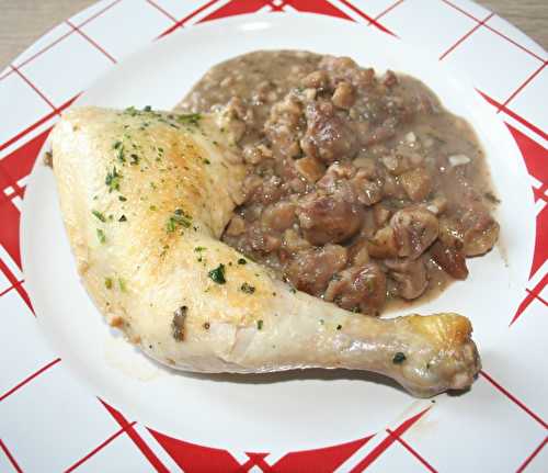 Cuisse de poulet aux marrons