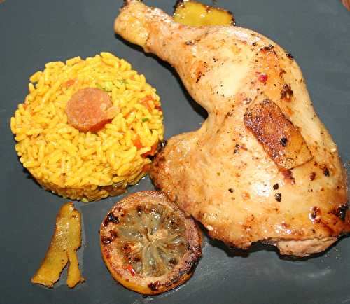 Cuisse de poulet grillée à la plancha aux parfums mexicains