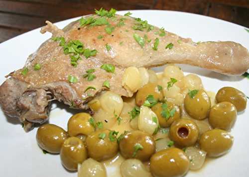 Cuisses de canard aux olives