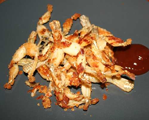 Cuisses de grenouille panées aux crackers au four