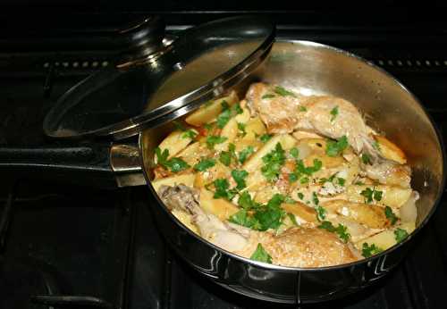 Cuisses de poulet de Barbezieux à la charentaise