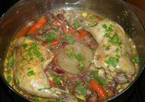 Cuisses de poulet en barbouille