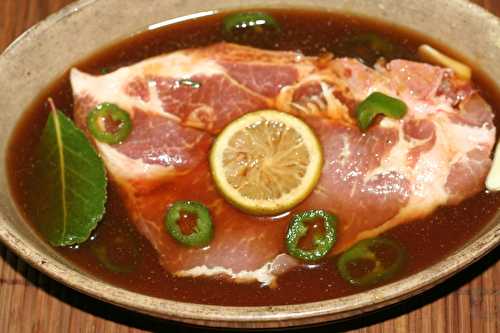 Echine de porc en marinade créole à la plancha