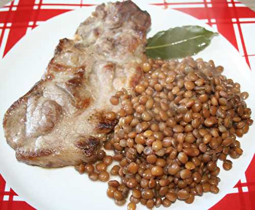 Echine de porc saumurée aux herbes à la plancha