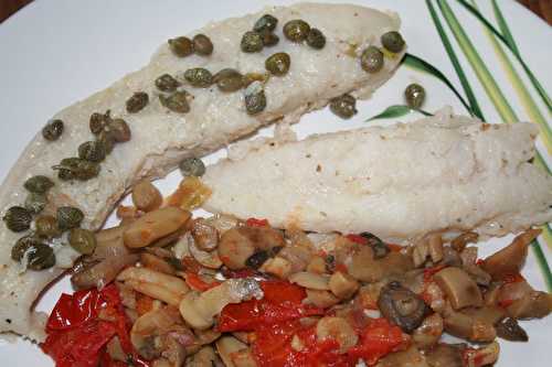 Filets de pangas au vin blanc et aux câpres