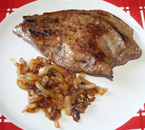 Foie d'agneau à la lyonnaise