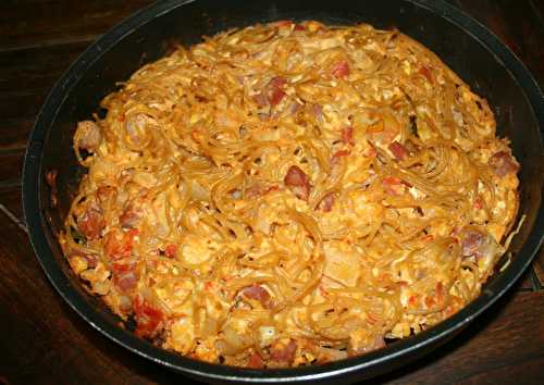 Frittata pancetta, spaghetti - amafacon