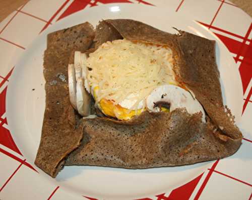 Galettes de sarrasin burger et oeufs à cheval à la plancha