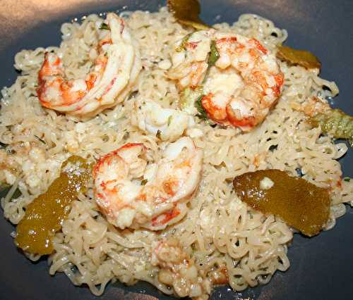 Gambas farcies au beurre de citron vert