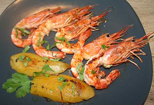 Gambas royales rouges à la plancha comme à La Réunion