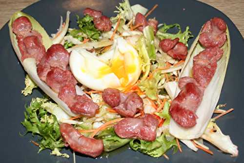 Gésiers de volaille, oeuf, salade croquante - amafacon