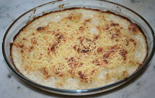 Gratin de pommes de terre au saumon