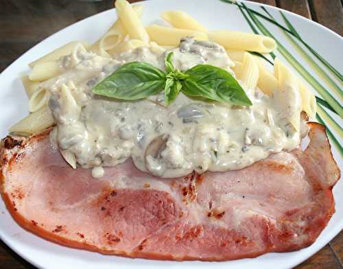 Jambon grillé sauce au Pommeau