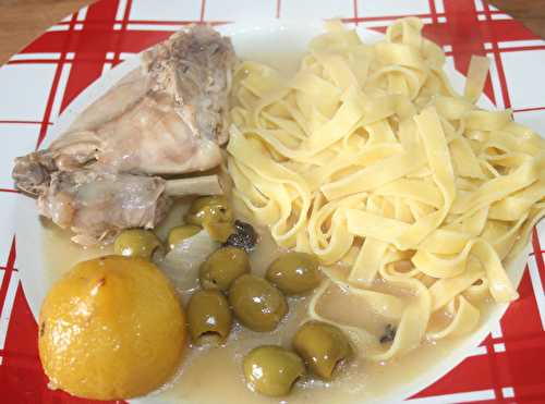 Lapin aux olives et citron