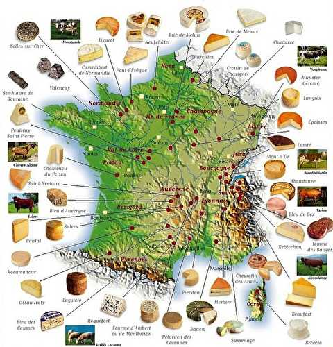 Le fromage du mois ; 45 AOC françaises :