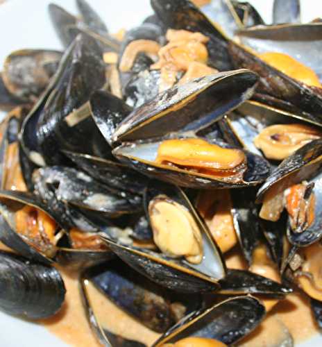 Moules à la crème et paprika