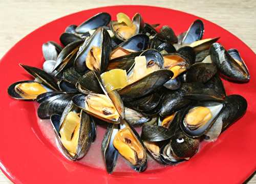 Moules au poivron et coriandre