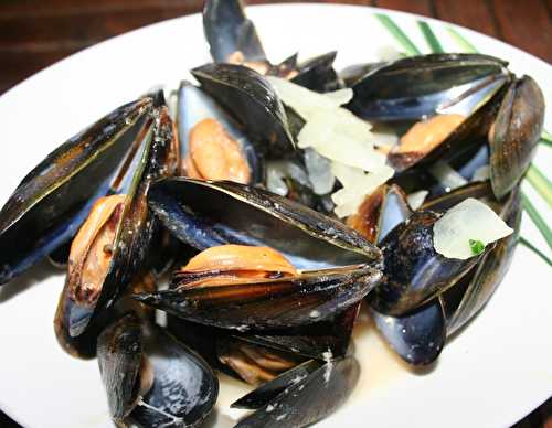 Moules au safran et lait de riz