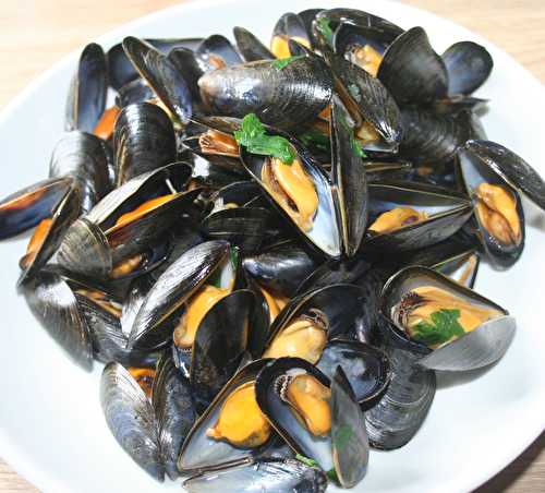 Moules au vin blanc-pèche