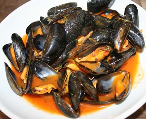 Moules de bouchot au gaspacho