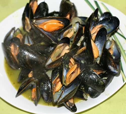 Moules sauce pesto