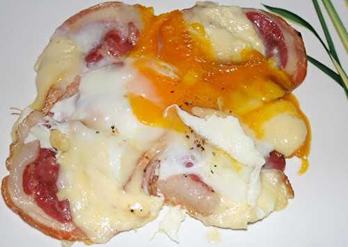 Oeuf cassé sur raclette