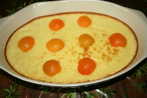 Oeufs au lait aux abricots