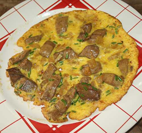Omelette au foie de veau