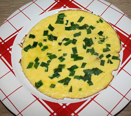 Omelette au parmesan et ail des ours