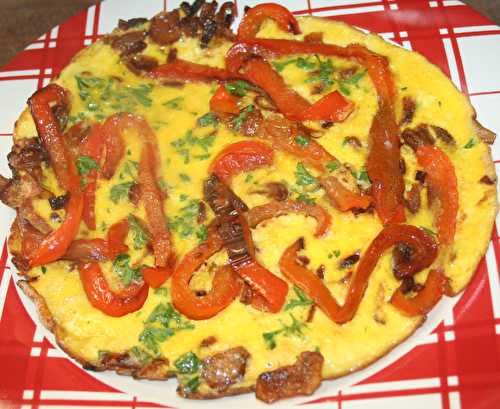 Omelette au poivron