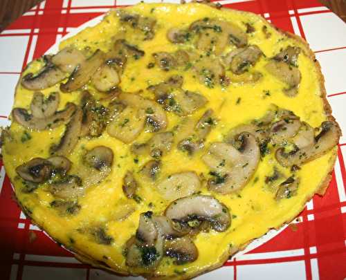 Omelette aux champignons