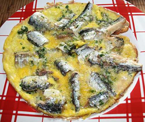 Omelette aux sardines