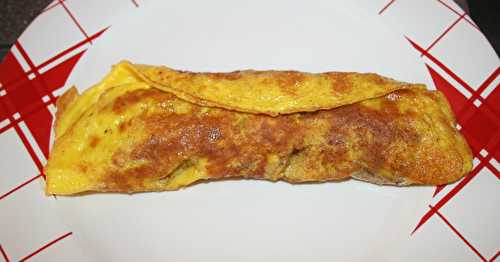 Omelette roulée aux chipolatas ou merguez