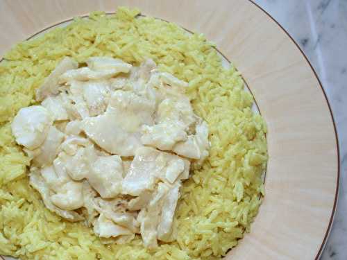 Pilaf de morue au curry