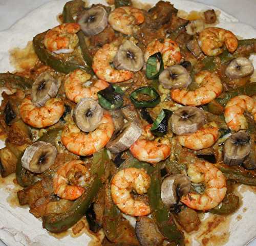 Pizza guyanaise (aux gambas)