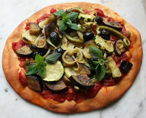 Pizza occitane et végétarienne