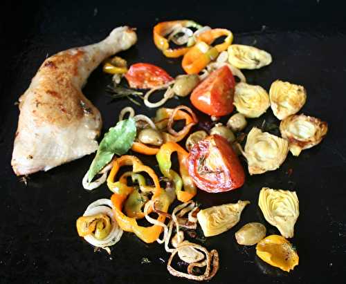 Poulet et légumes du soleil à la plancha - amafacon