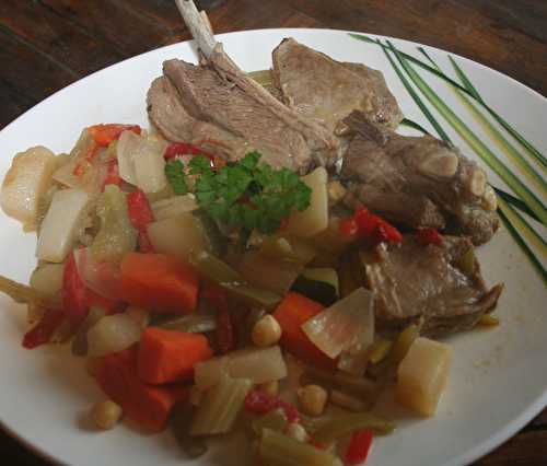 Ragoût de mouton aux légumes de couscous - amafacon