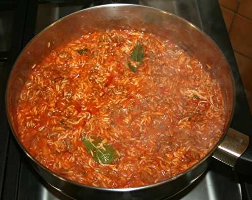 Risotto à la bolognaise