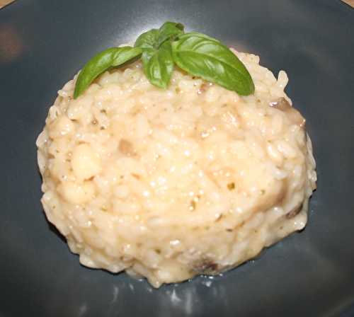 Risotto à la garniture de coquille Saint Jacques