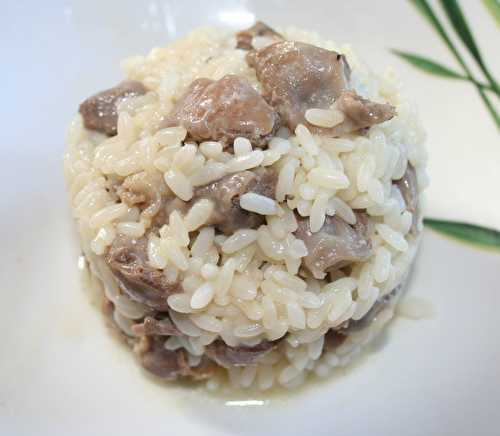 Risotto aux gésiers de poulet