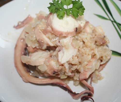 Risotto aux tentacules de calamars