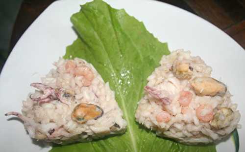 Risotto de raie et fruits de mer