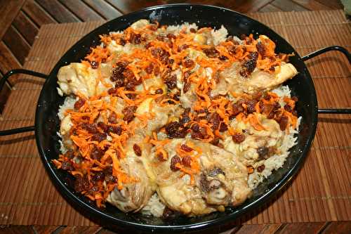 Riz afghan au poulet - amafacon