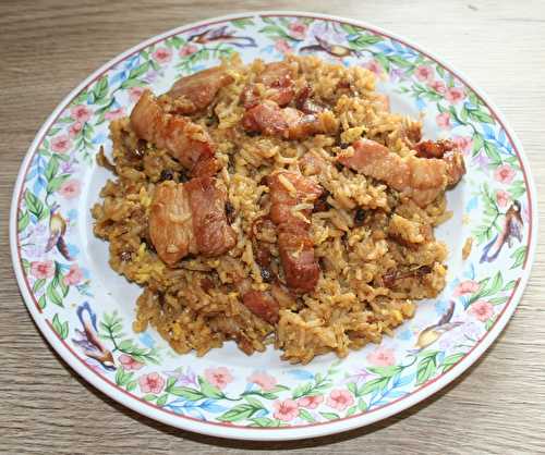 Riz sauté aux porc et oeuf d'inspiration viêtnamienne