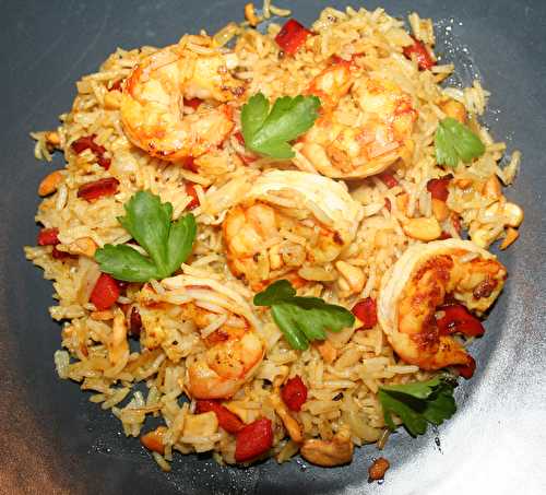 Riz thaï aux gambas